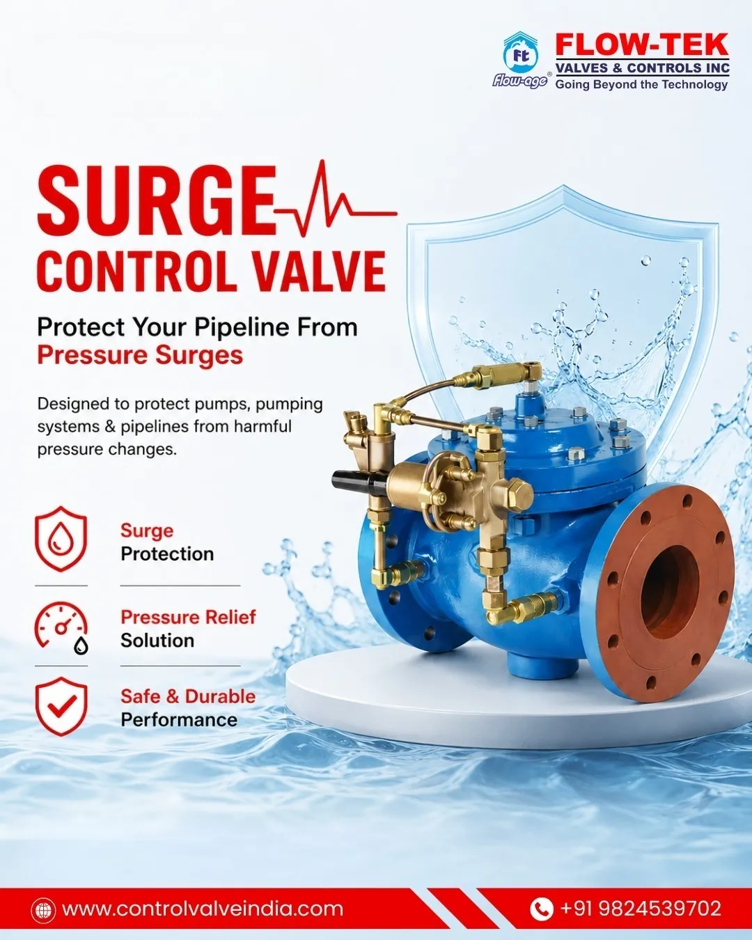 Surge Control Valve Manufacturers in India | Flow-Tek Valves & Controls Inc