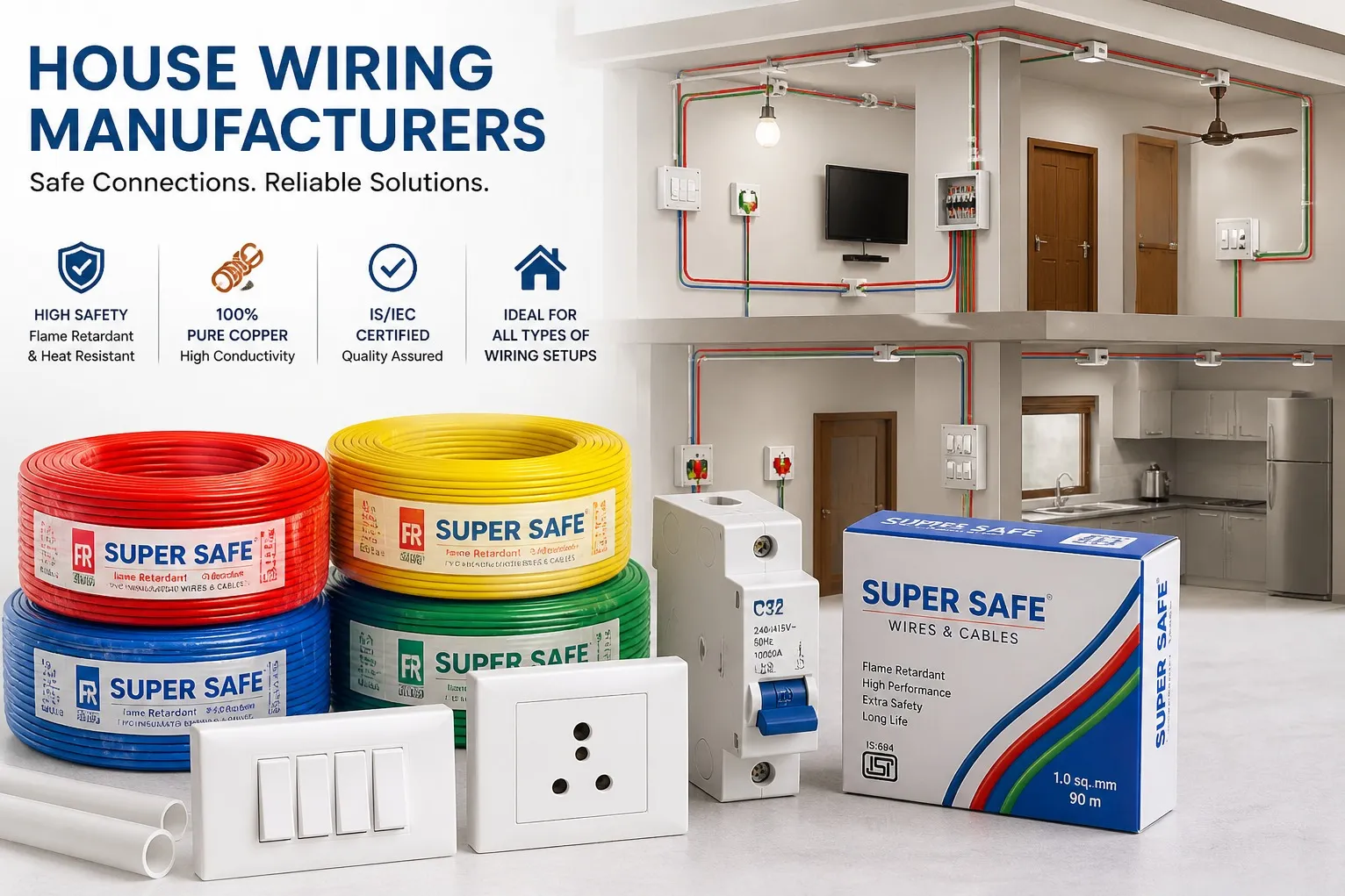 House Wiring Manufacturers in Delhi Supporting Safer Modern Infrastructure