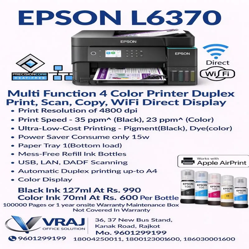 Epson EcoTank Printer Dealer in Rajkot