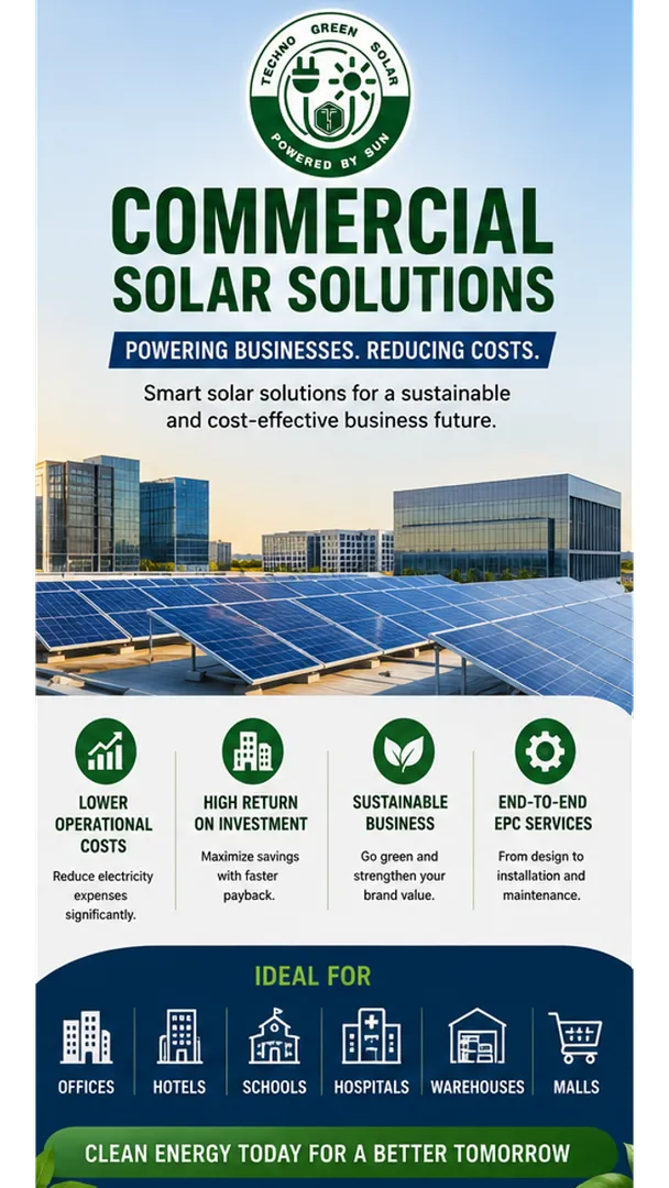 Commercial Solar Company in India | Techno Green Solar