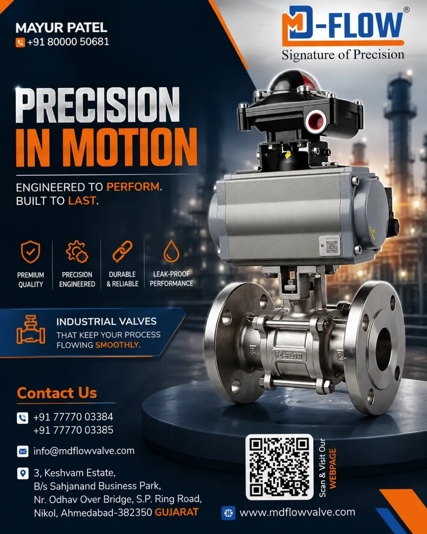 MD Flow Valve is a trusted Industrial Valve Manufacturer in Ahmedabad, Gujarat.