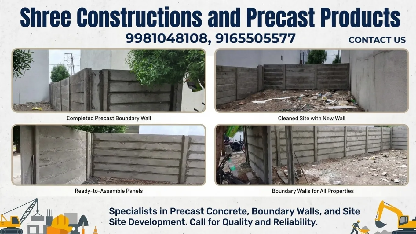 Successfully Completed Precast Boundary Wall Project at Bicholi Mardana, Indore