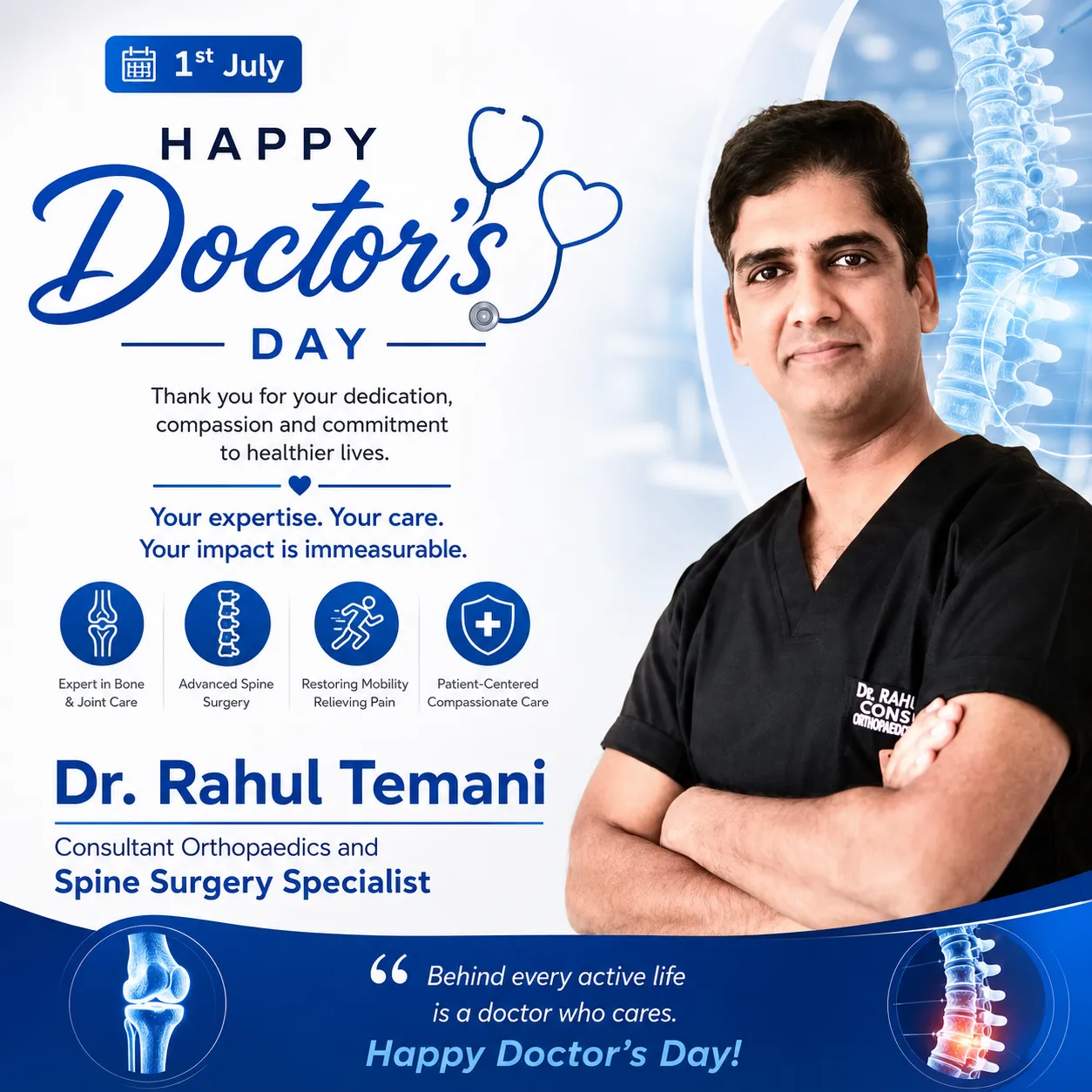 Happy Doctors’ Day 2026 – Honoring Dr. Rahul Temani
