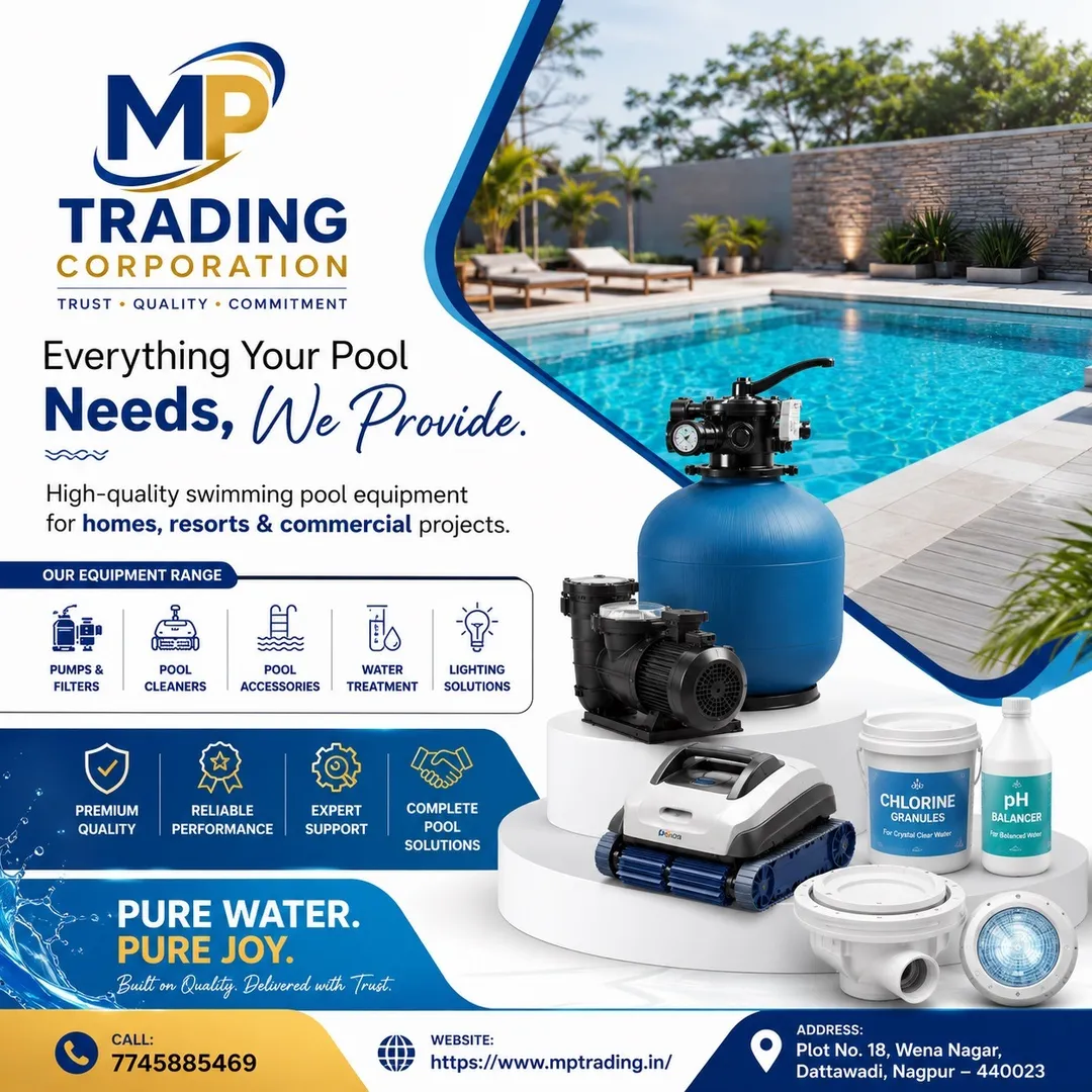 Complete Swimming Pool Equipment Solutions in Nagpur | MP Trading Corporation