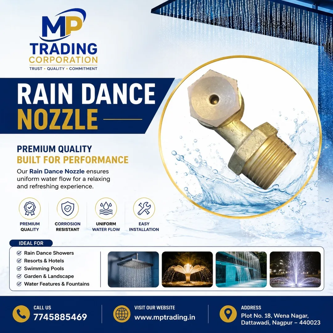 Brass Rain Dance Nozzle for Swimming Pools & Water Features | MP Trading Corporation