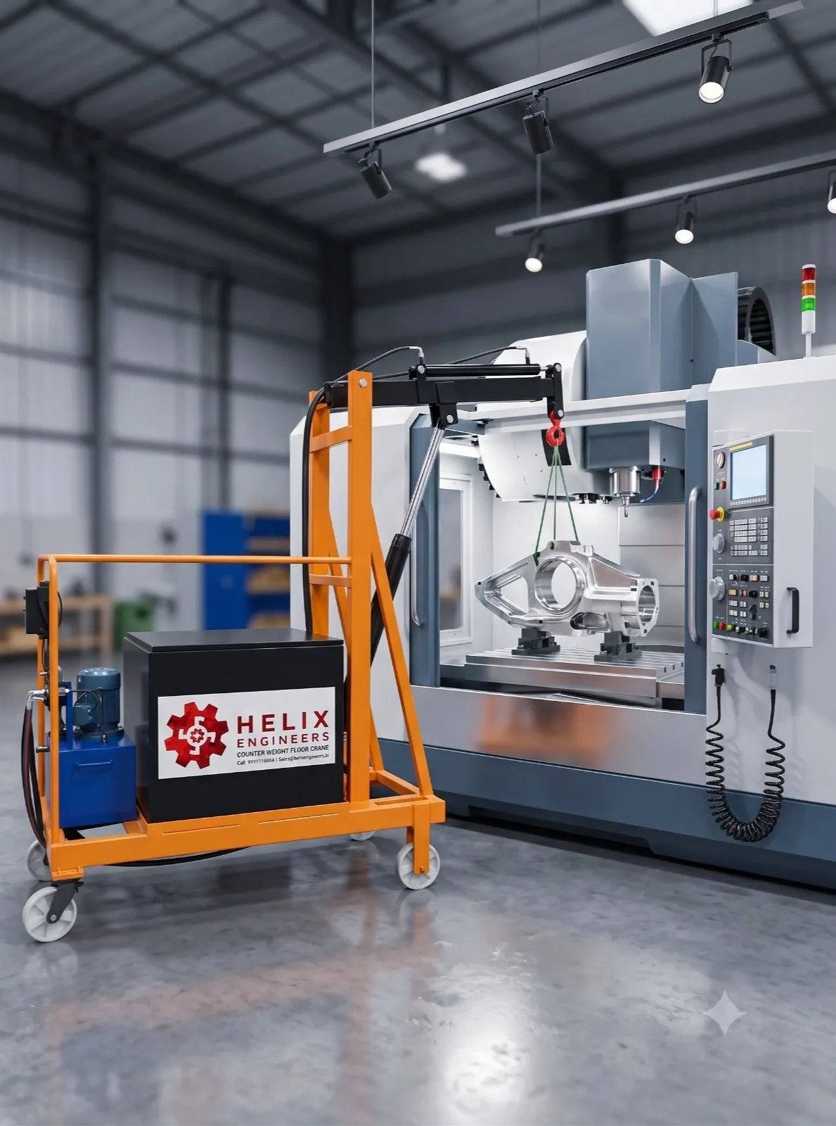 Counter Weight Floor Crane Supplier