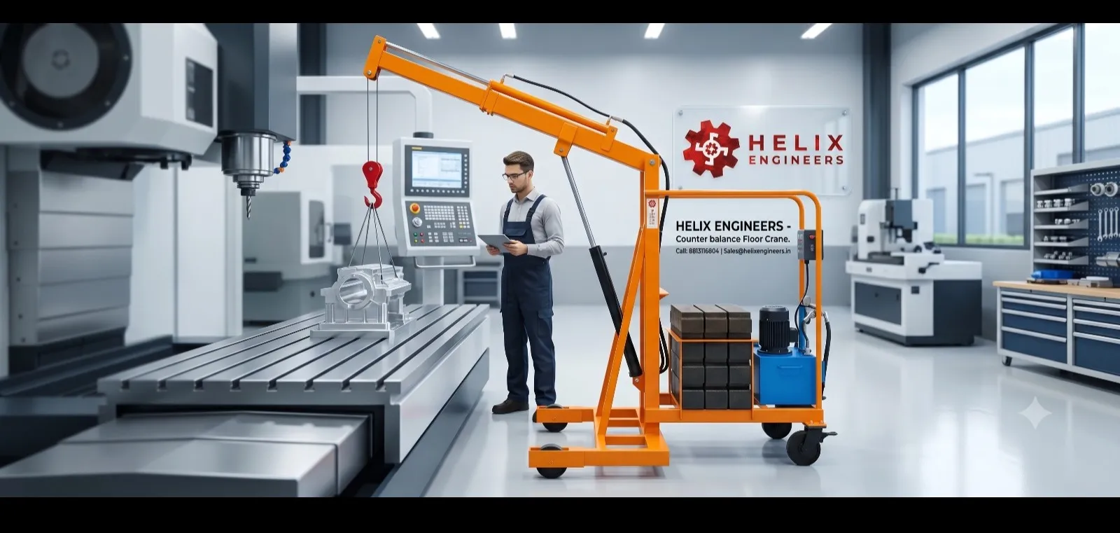 Mobile Counter Balance Crane Supplier