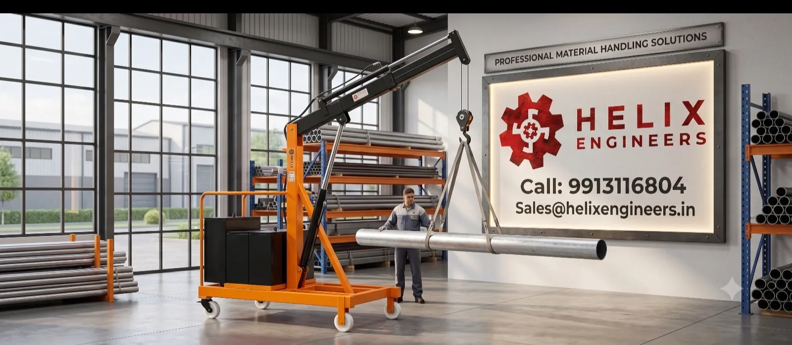 Semi Electric Floor Crane Supplier