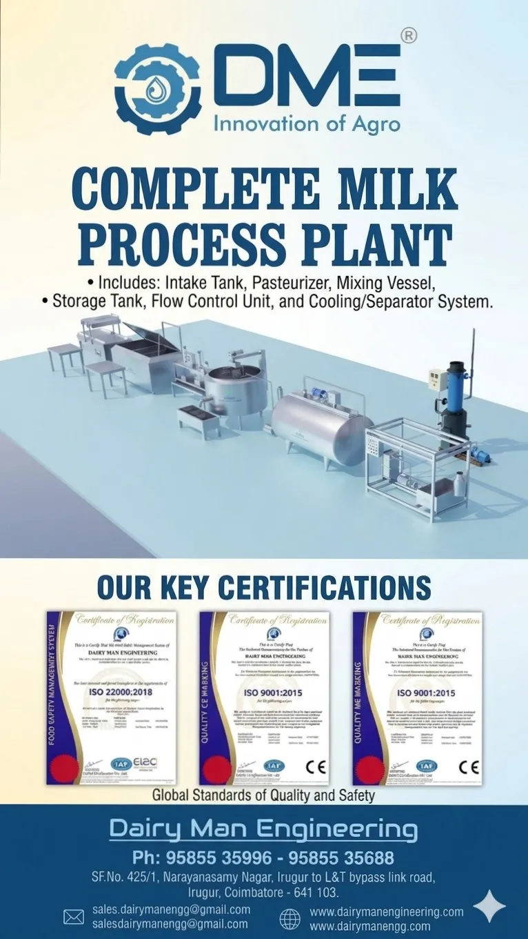 Dairy equipment manufacturer in india
