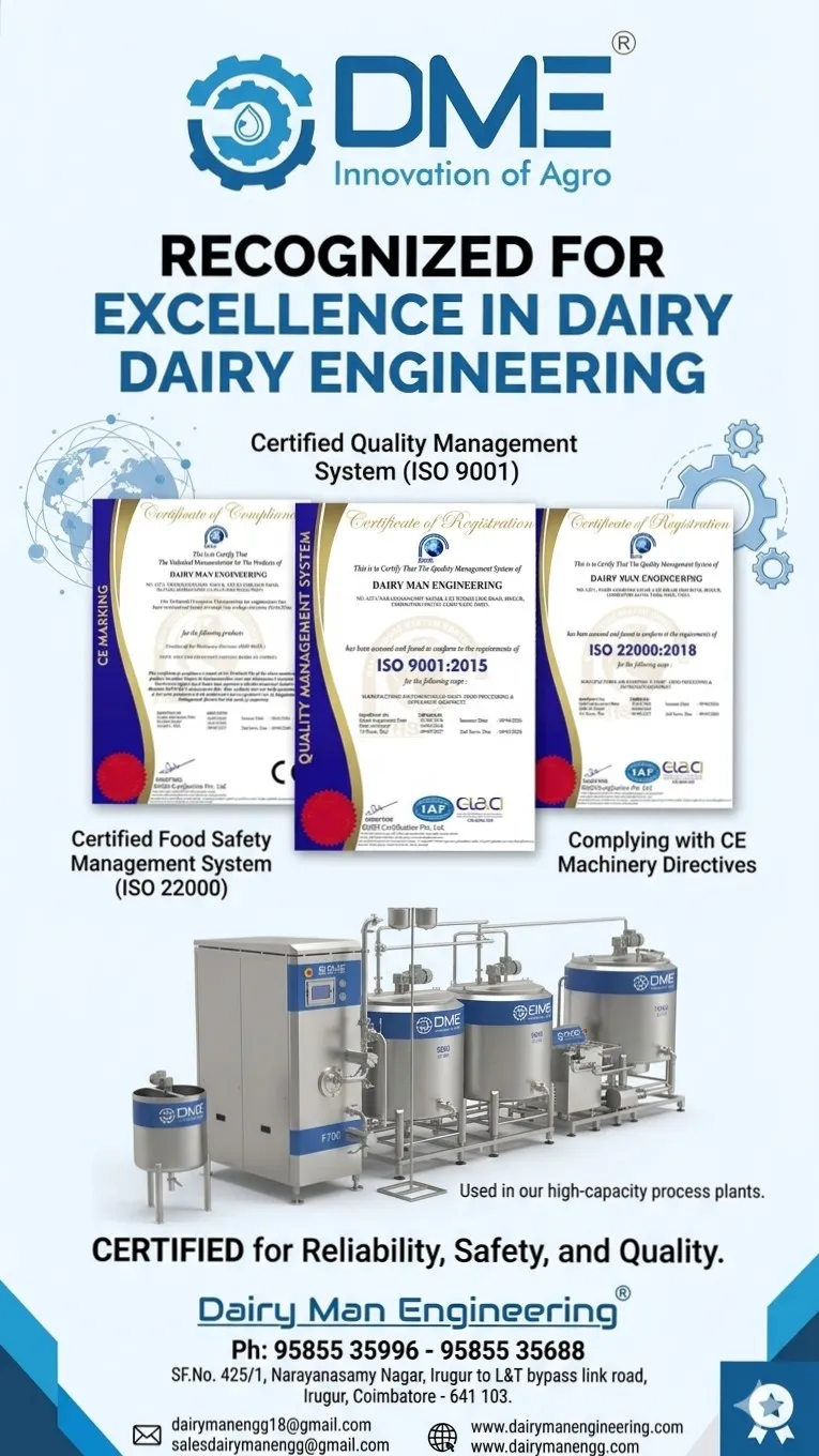 Dairy equipment manufacturer in india