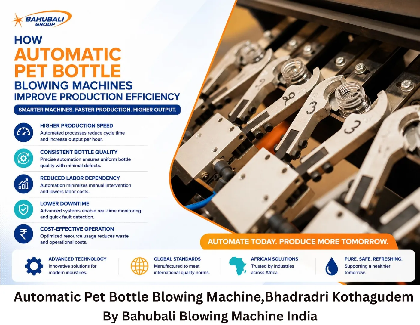 How Automatic PET Bottle Blowing Machines Improve Production Efficiency in Bhadradri Kothagudem