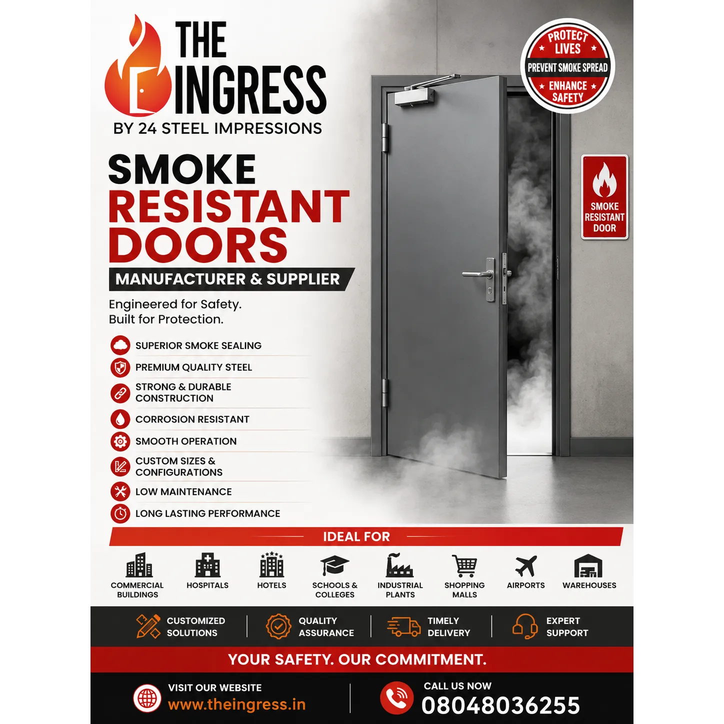 THE INGRESS | Smoke Resistant Doors Manufacturer & Supplier