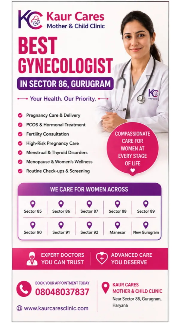 Best Gynecologist in Sector 86 Gurugram for Pregnancy & Women's Health