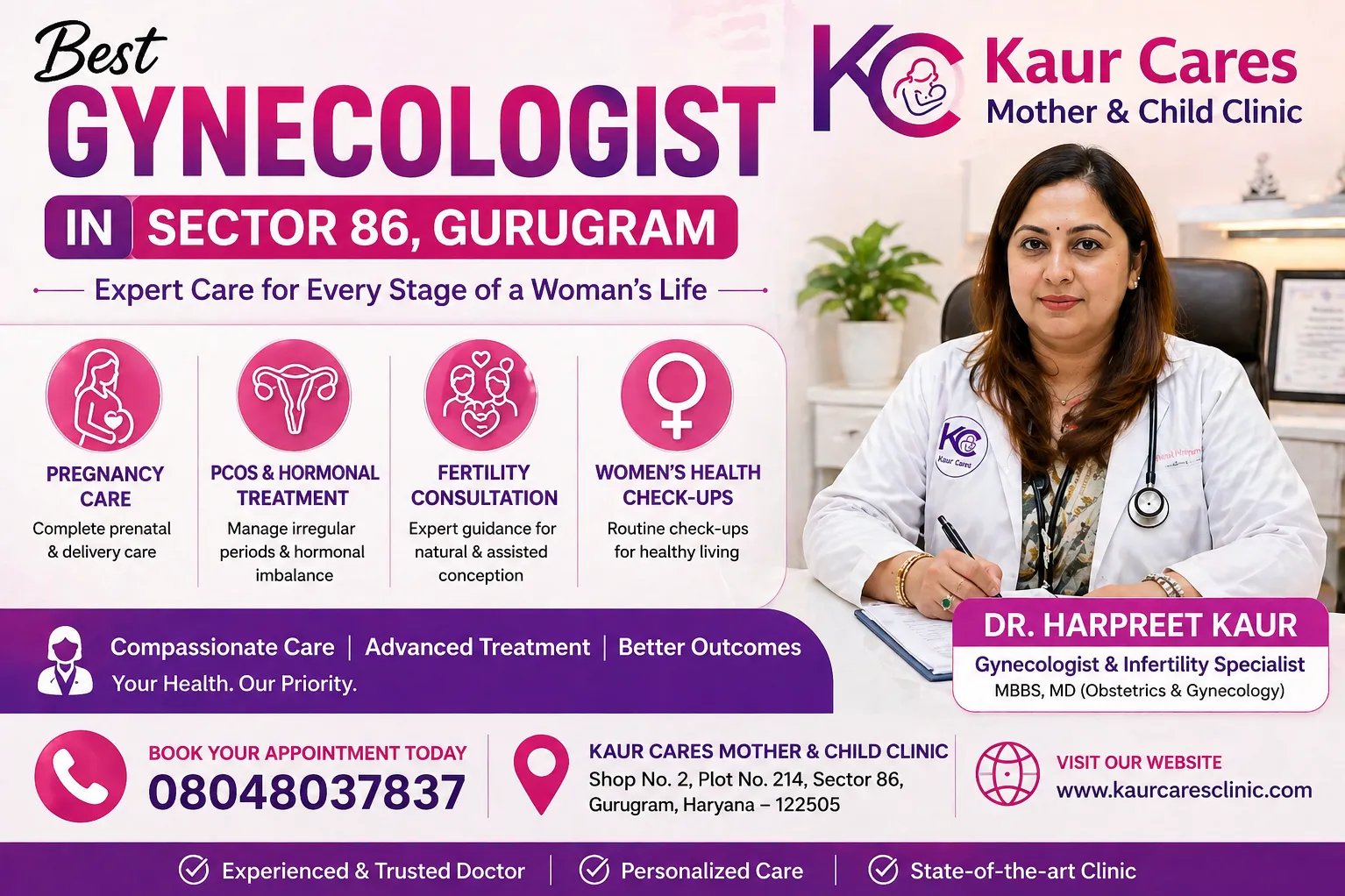 Lady Gynecologist Near Sector 88 Gurugram β Trusted Women's Healthcare