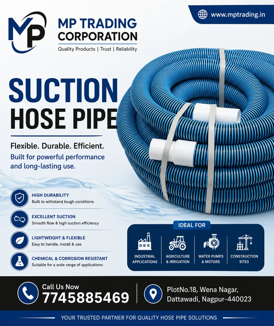 Nagpur's Trusted Suction Hose Pipe Supplier