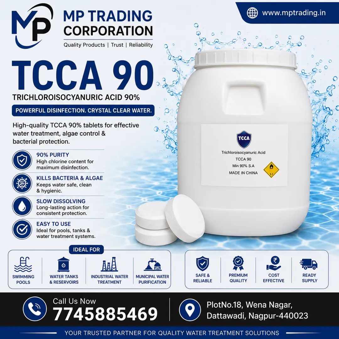 Nagpur's Trusted TCCA 90 Supplier for Crystal Clear Swimming Pool Water