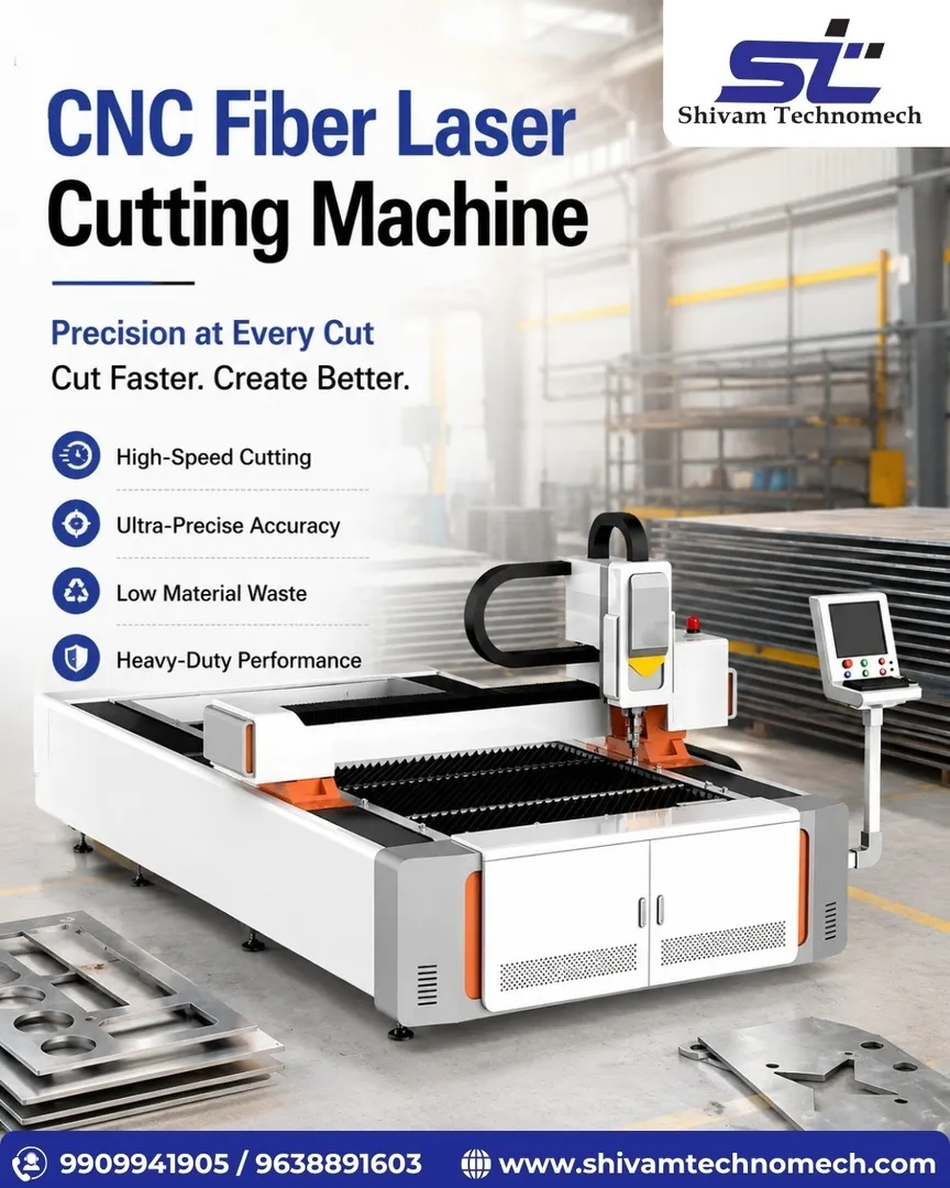 CNC Fiber Laser Cutting Machine Manufacturers in Ahemdabad | SHIVAM TECHNOMECH