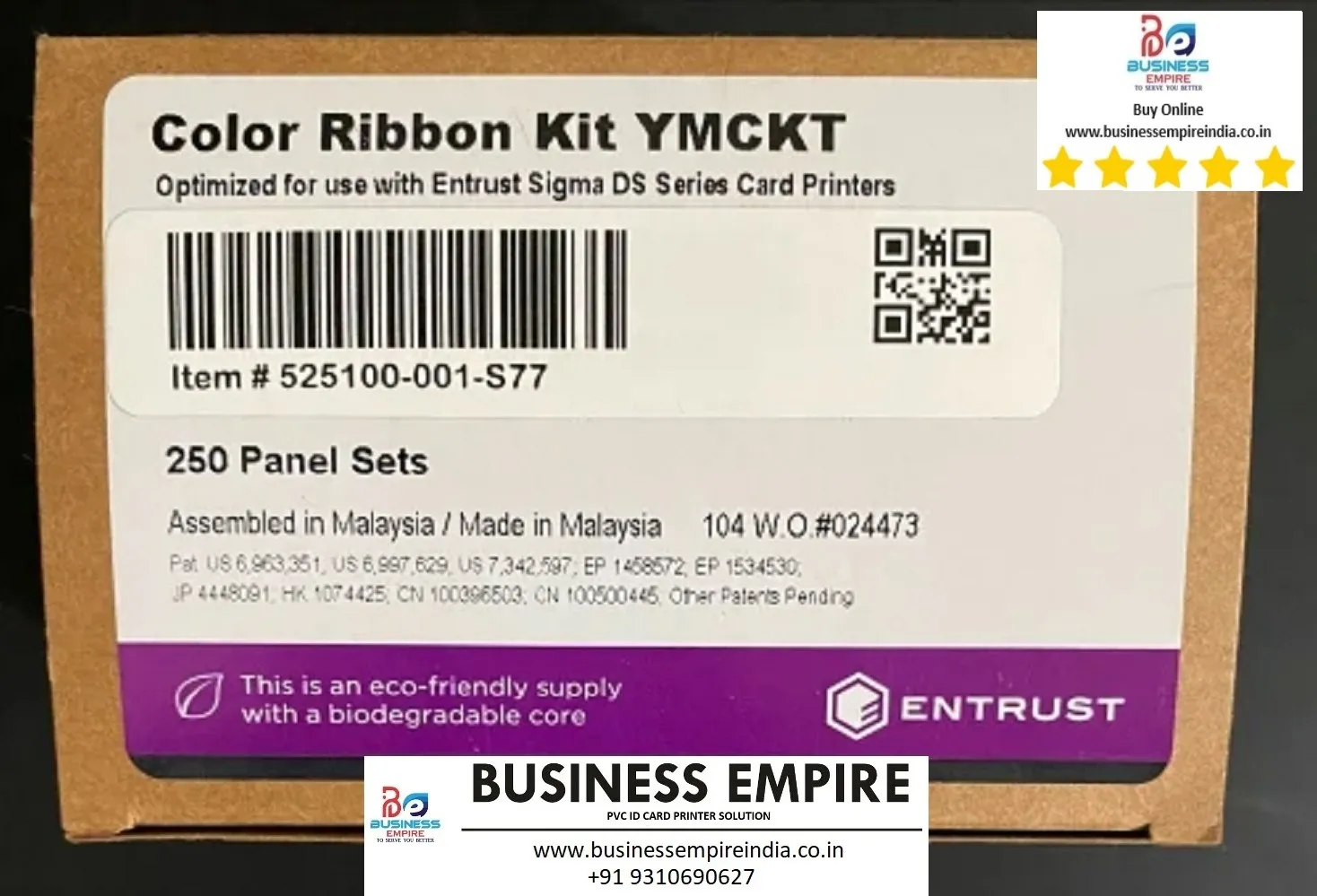 Entrust Datacard EM2 Full YMCKO Ribbon Supplier India