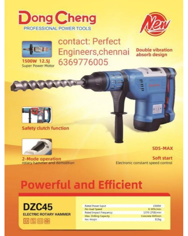 DongCheng DZC45 SDS-Max Rotary Hammer Dealer In Delhi