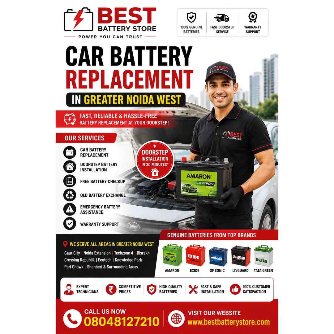 Best Battery Store | Car Battery Replacement in Greater Noida West