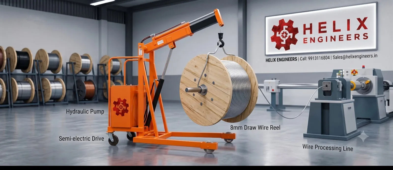Semi Electric Floor Crane Supplier