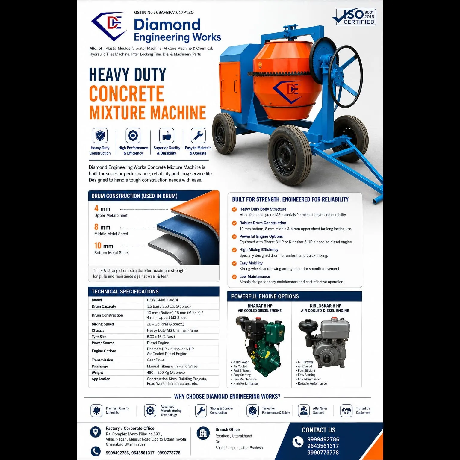 Concrete Mixer Machine Manufacturer In Ghaziabad