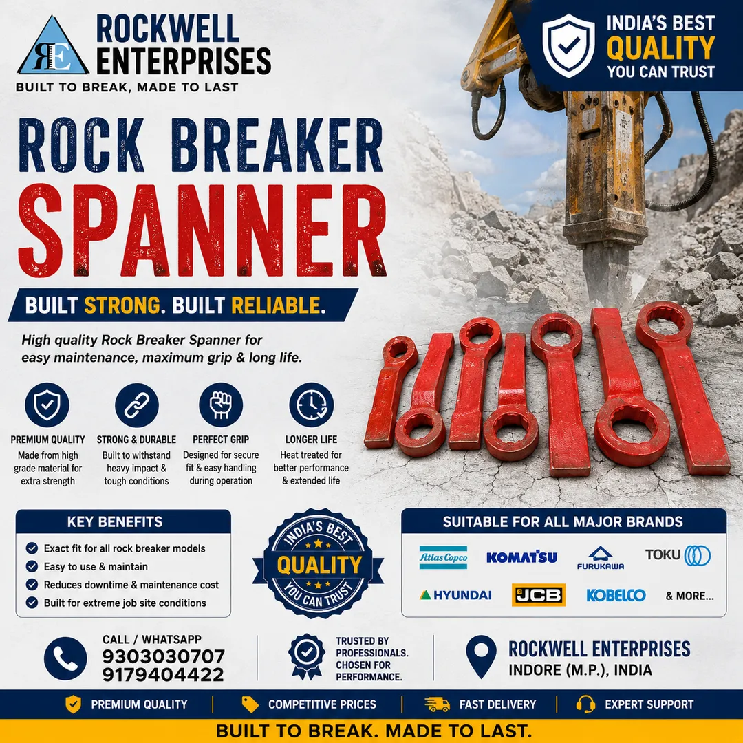 The Ultimate Tooling Guide: Why High-Torque Through Bolt Spanners Are Essential for Your Rock Breake