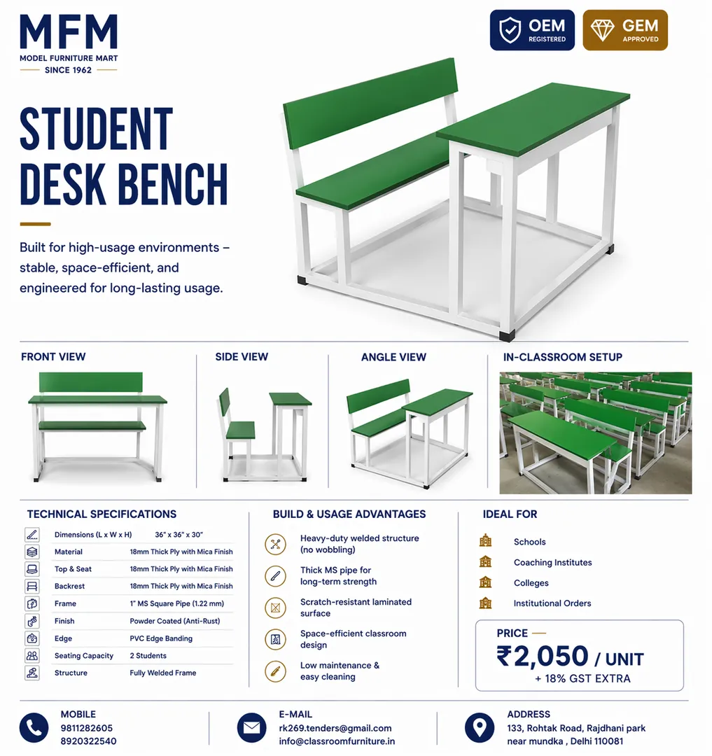 SCHOOL FURNITURE MANUFACTURER IN WEST DELHI