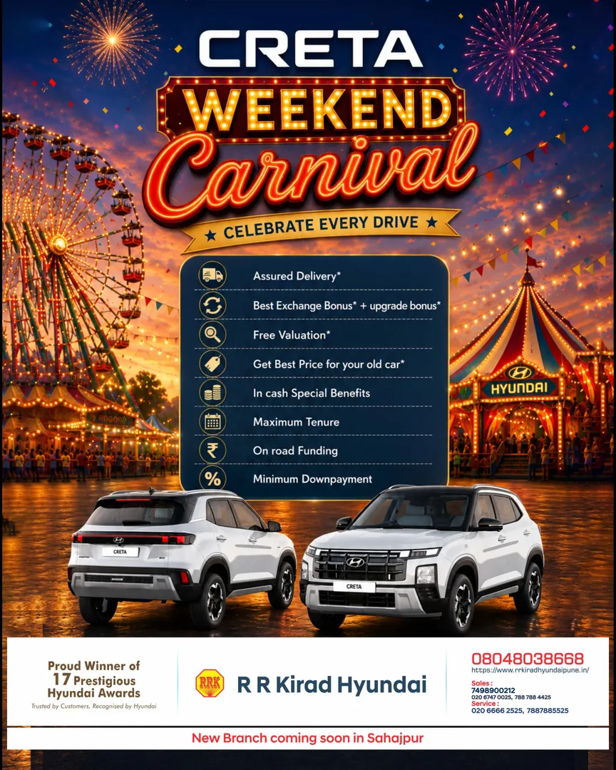 The wait is over! Experience the excitement of the CRETA Weekend Carnival at R R Kirad Hyundai Pune