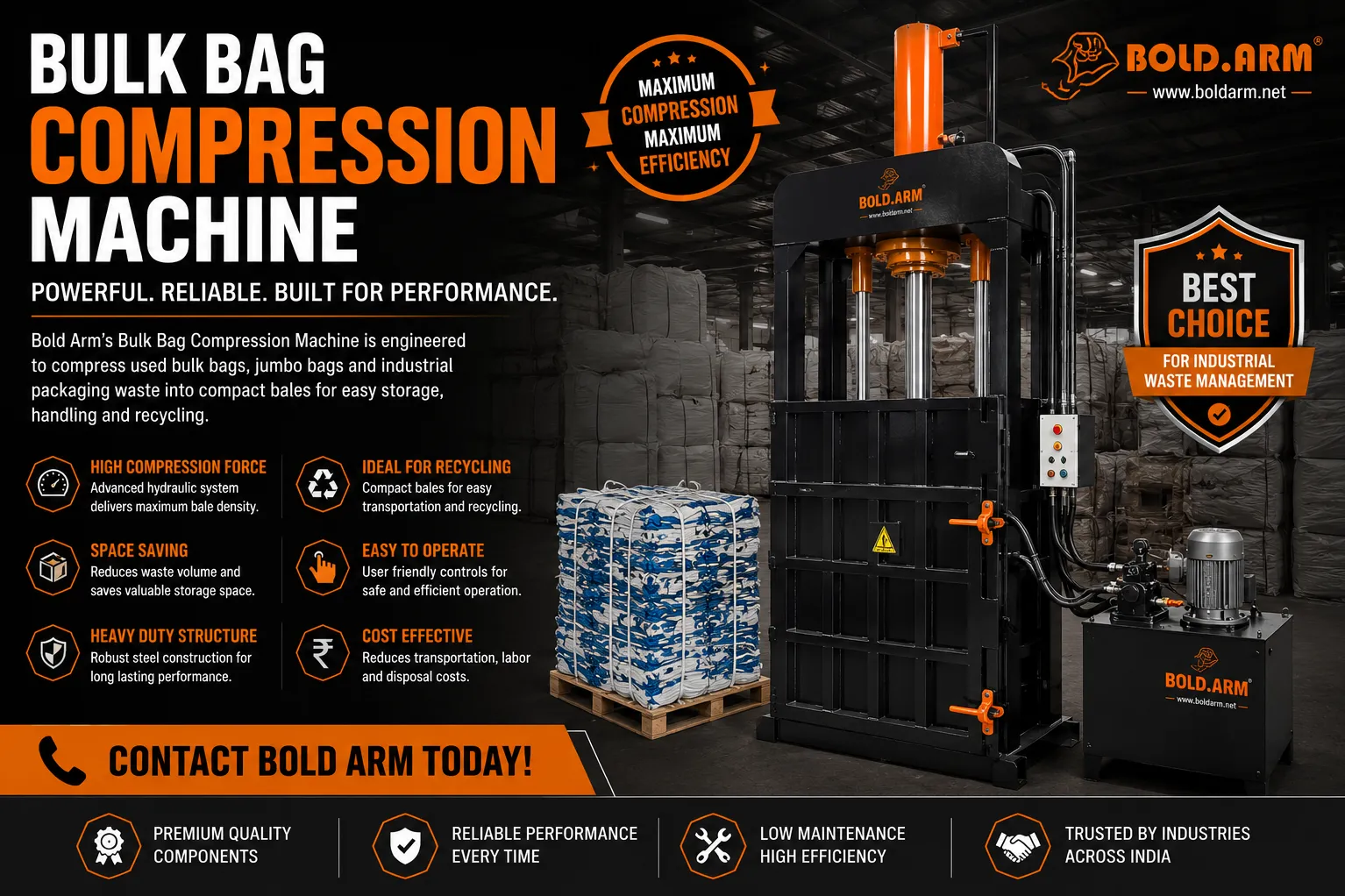 Bulk Bag Compression Machine
