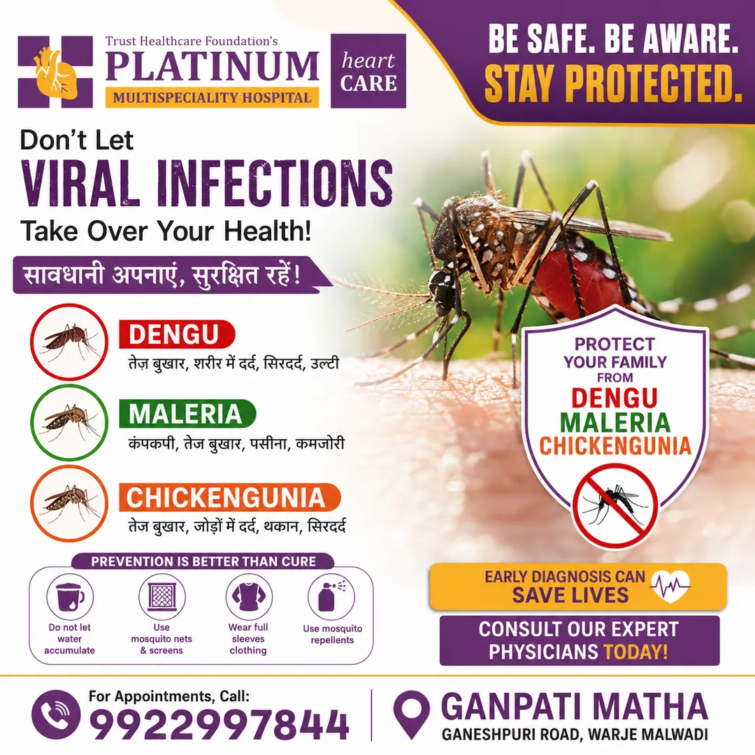 Best Viral Infection Treatment Hospital in Warje, Pune
Viral infections such as Dengue, Malaria, an...