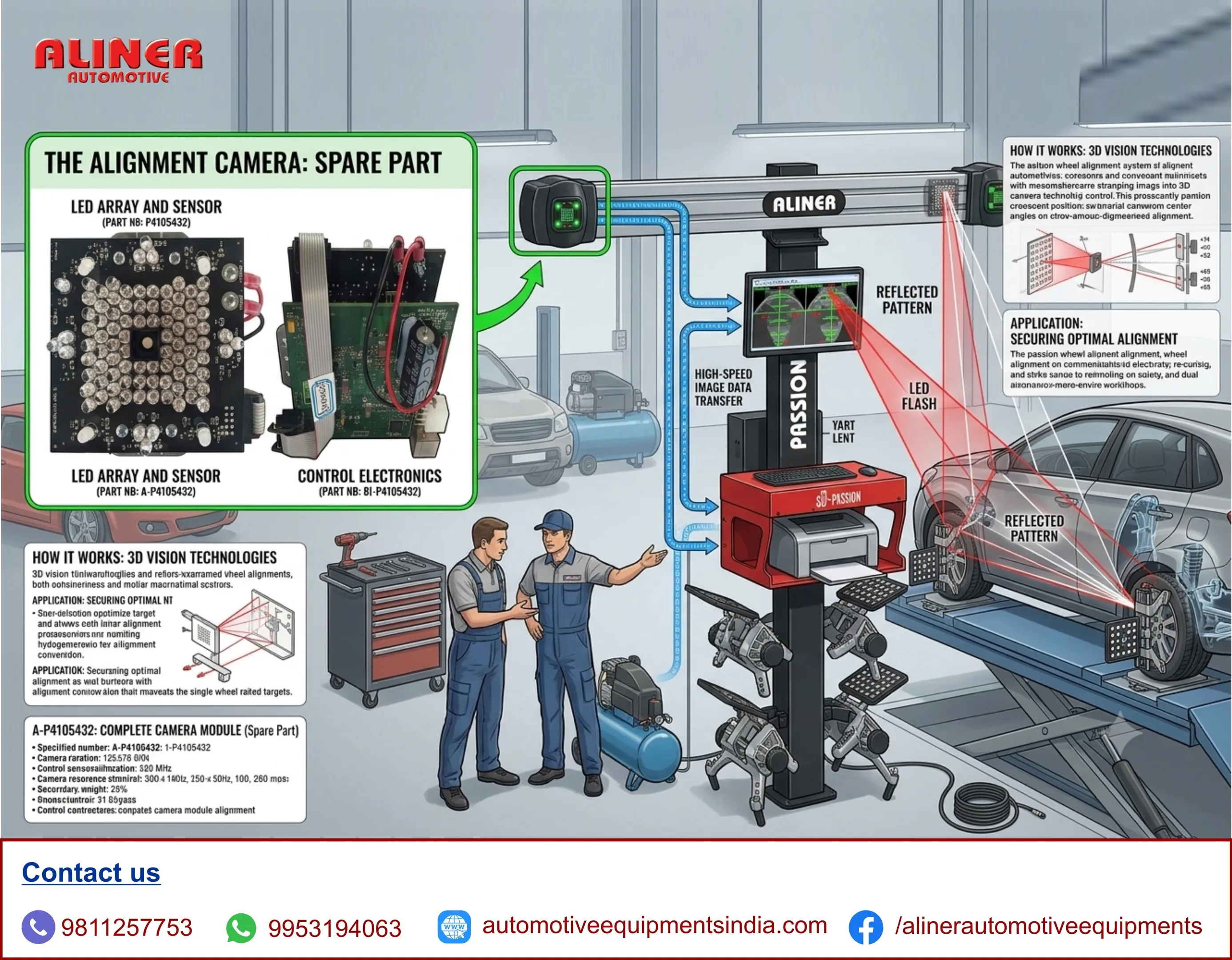 Camera, Wheelalignment Camera, Sparepartsofwheelalignment, Wheelalignment, Wheelalignmentmachine