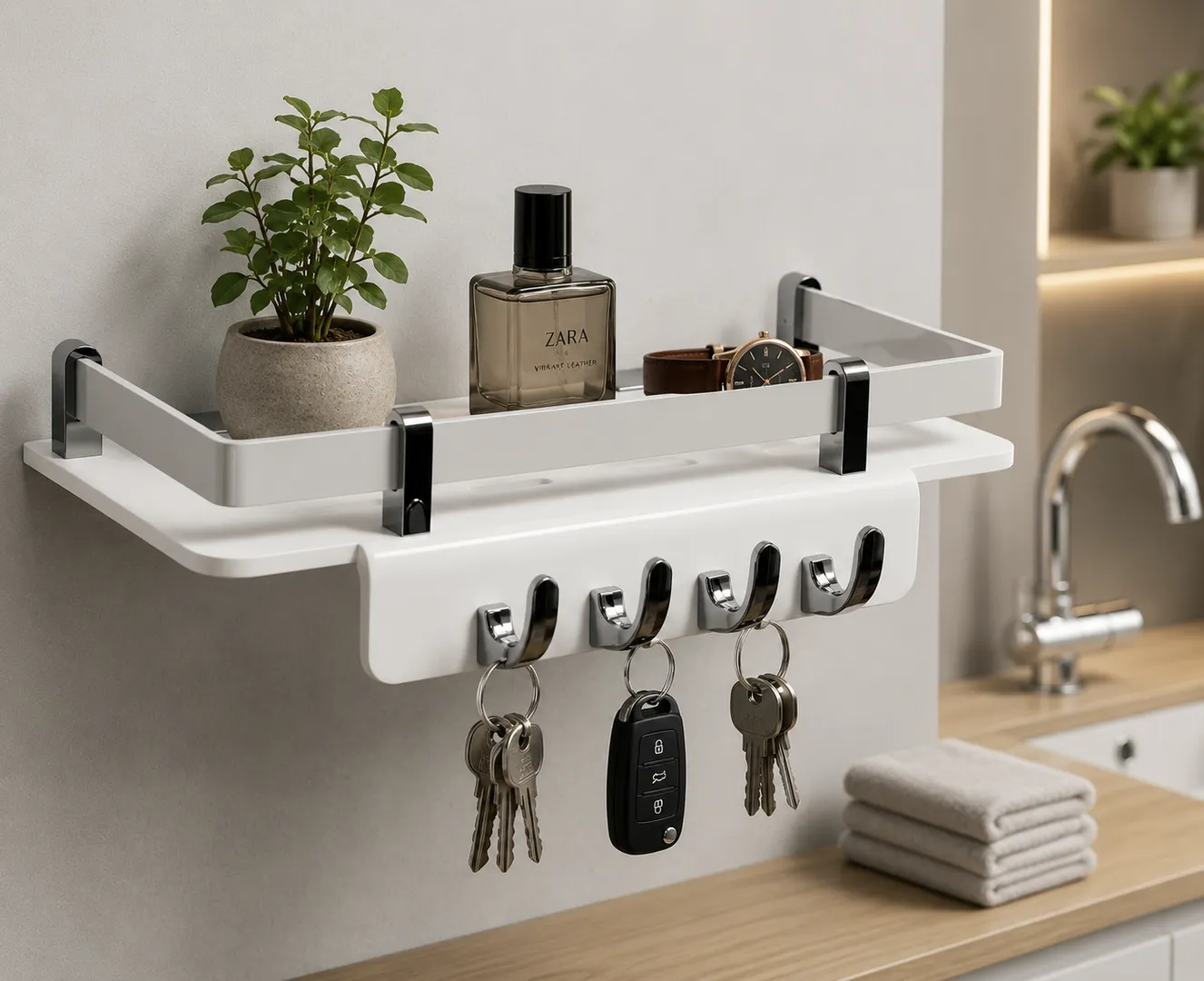 Acrylic Deluxe 2 in 1 Key Stand