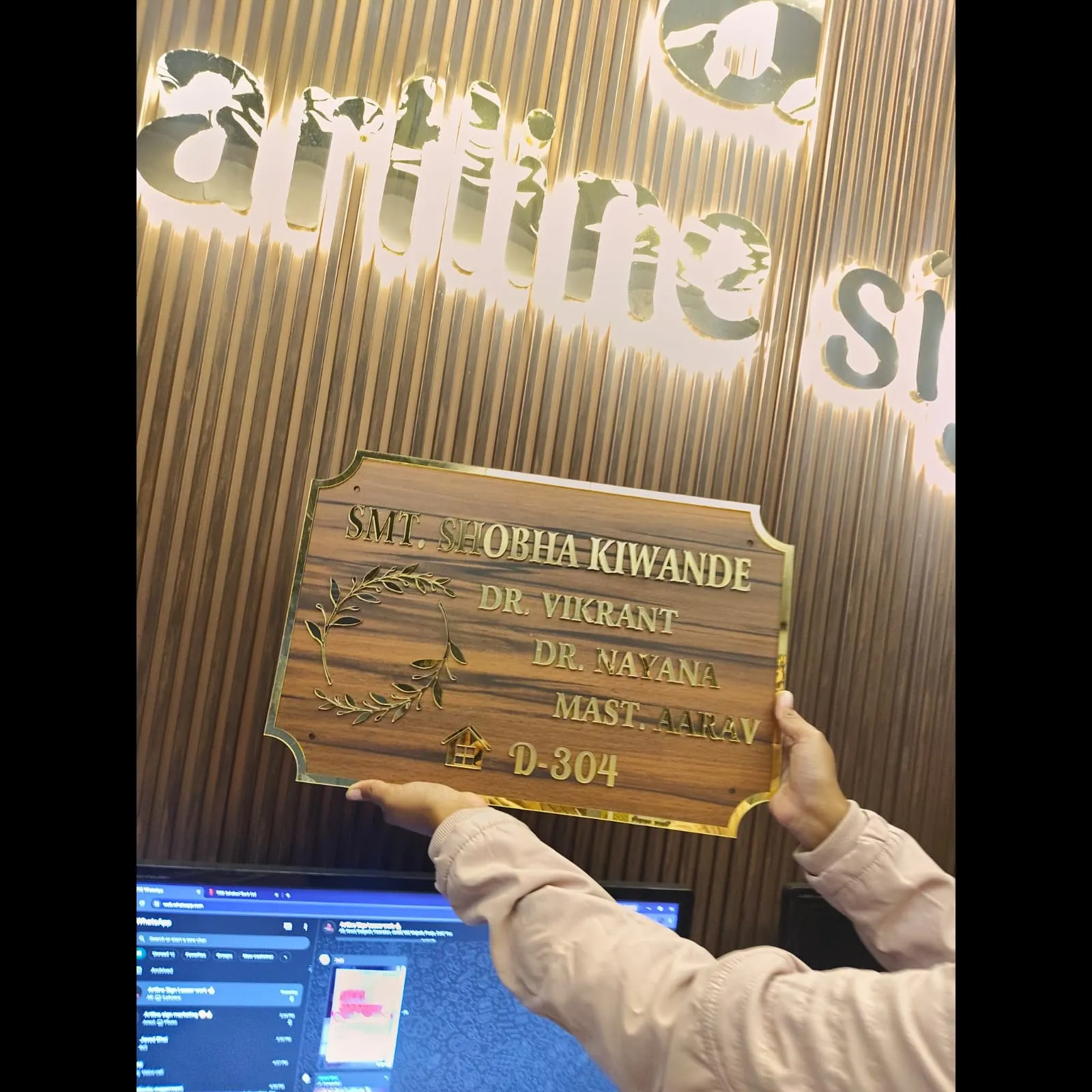 Acrylic Door Name Plate In Nashik.