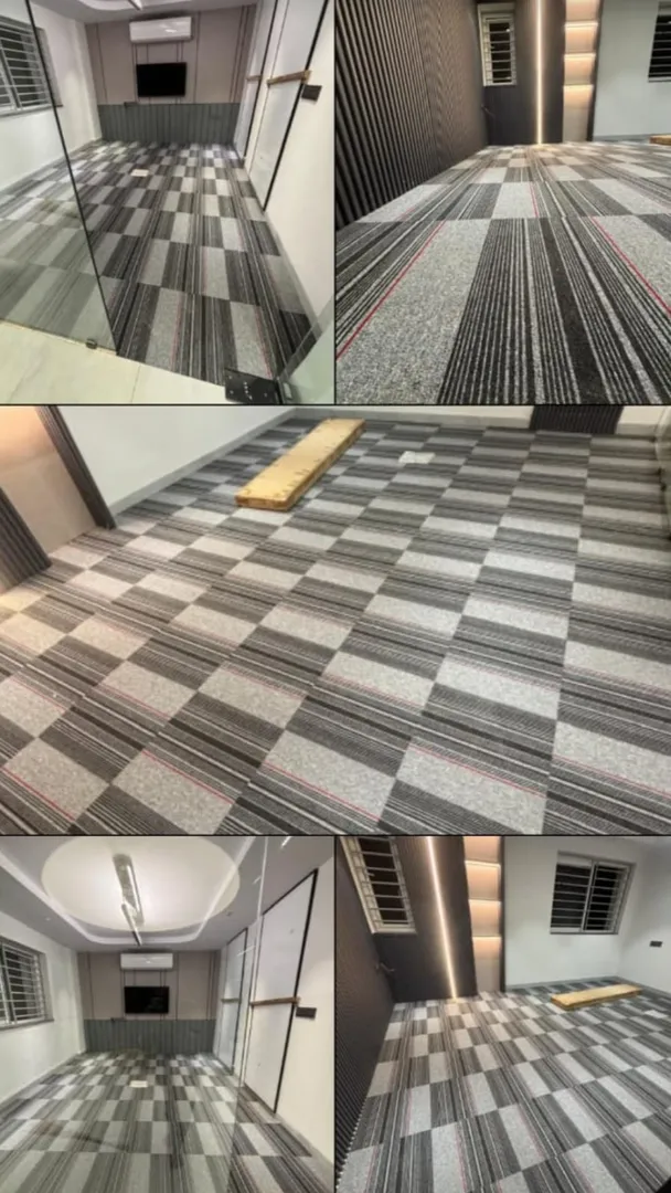 Best modular carpet Tiles Size 50cm X 50cm Manufacturer, Trader, Dealer, Supplier We Panipat Carpets...