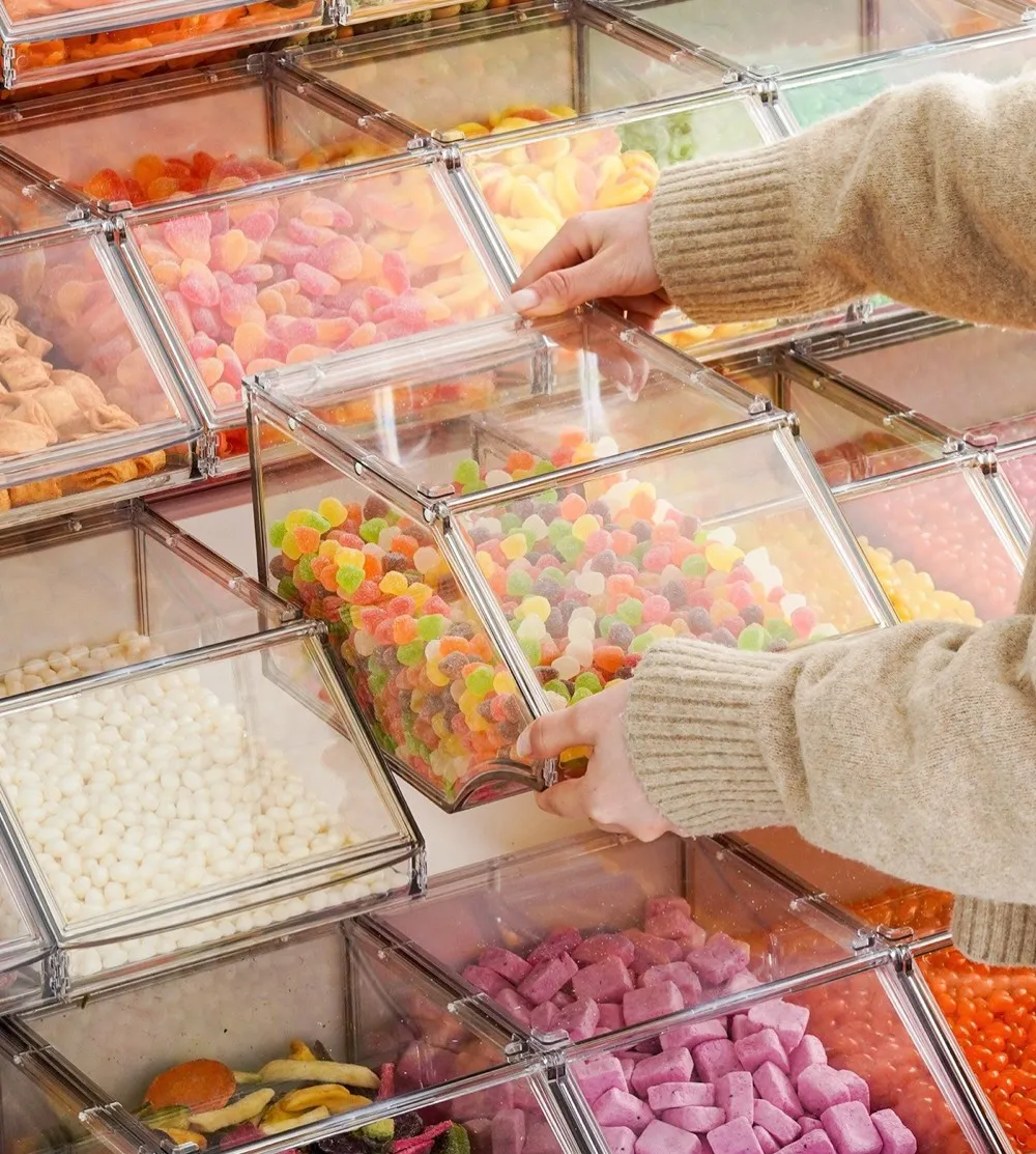Supermarket Stackable Bins For Candy In Kerala