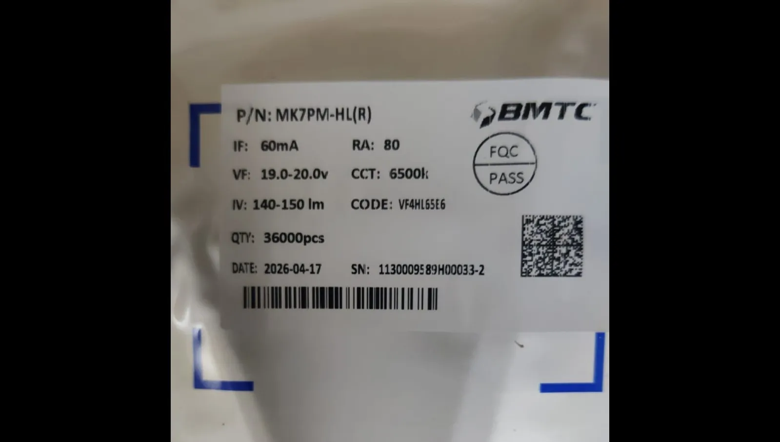 2835 SMD LED 1W 18V 140-150LM 6500K | BMTC LED Supplier in India | Regency Semiconductors