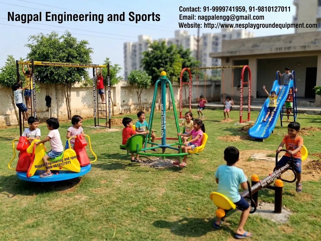 Essential Swing, Slide & Seesaw Manufacturer in Ballabhgarh | Complete Playground Solutions by NPS