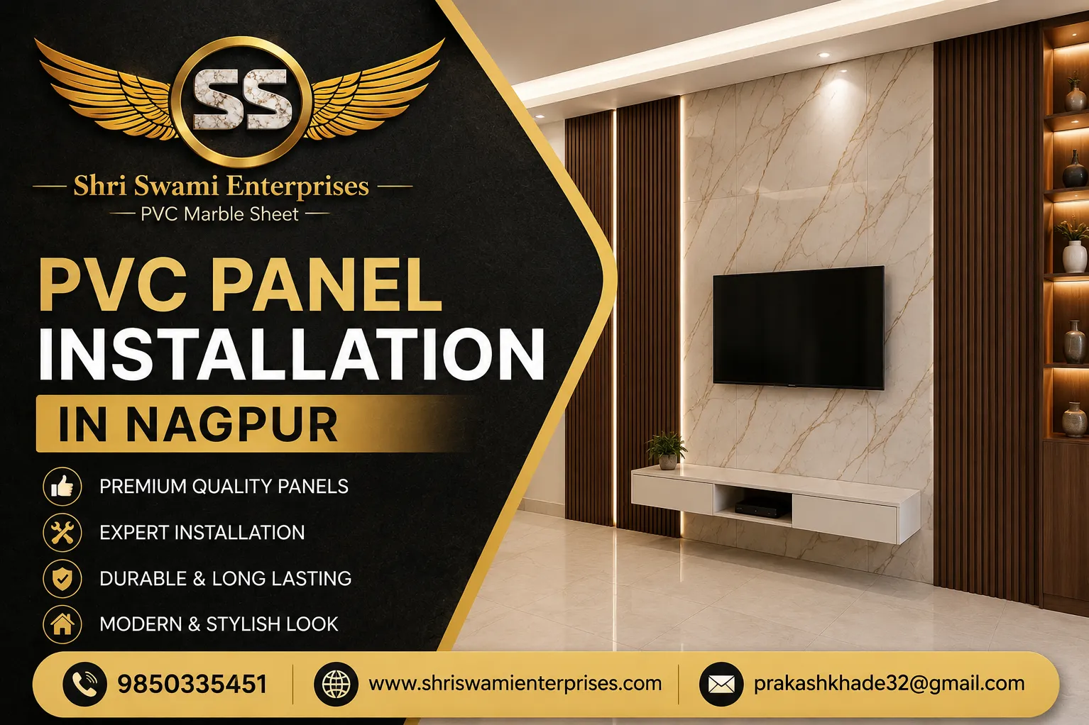 PVC Panel Installation in Nagpur – Shri Swami Enterprises
