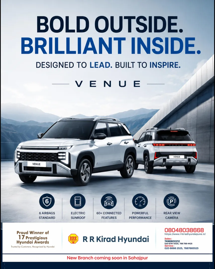 Hyundai New VENUE is an ideal compact SUV for young professionals, families & first time SUV @Pune
