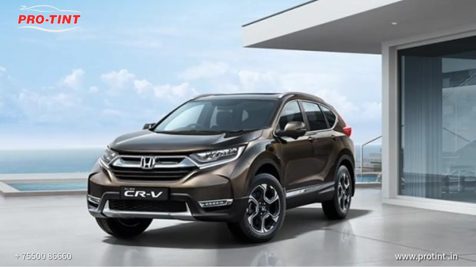 BEST QUALITY SUNFILM,ACCESSORIES,PPF,COATING FOR HONDA CRV AT COIMBTORE PROTINT