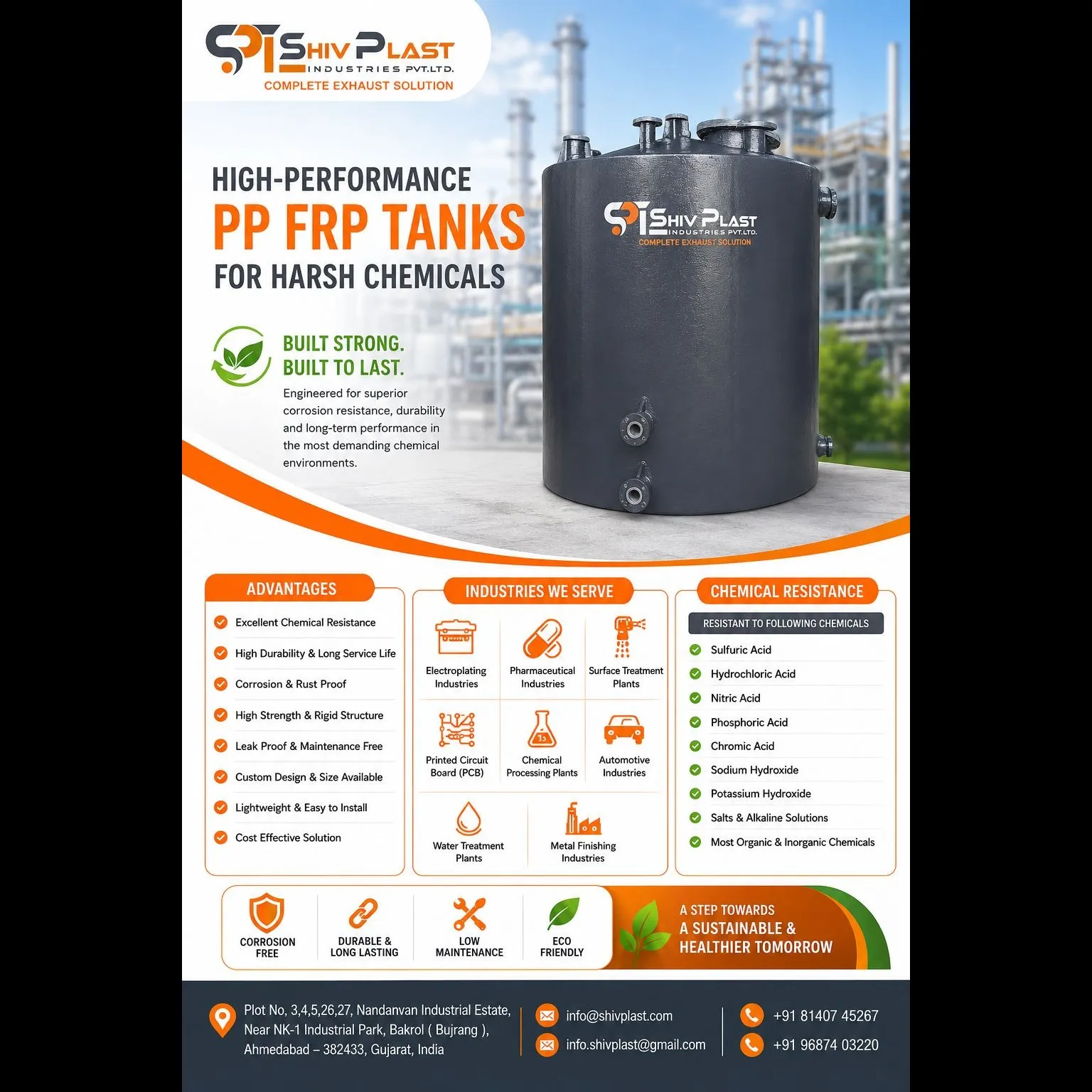 PP FRP Tanks