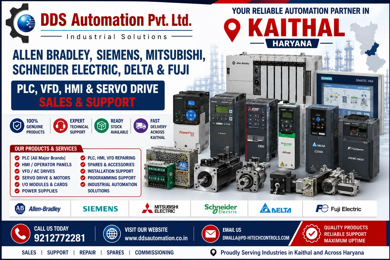 Looking for a reliable Industrial Automation Supplier in Kaithal, Haryana? DDS Automation Pvt. Ltd. ...