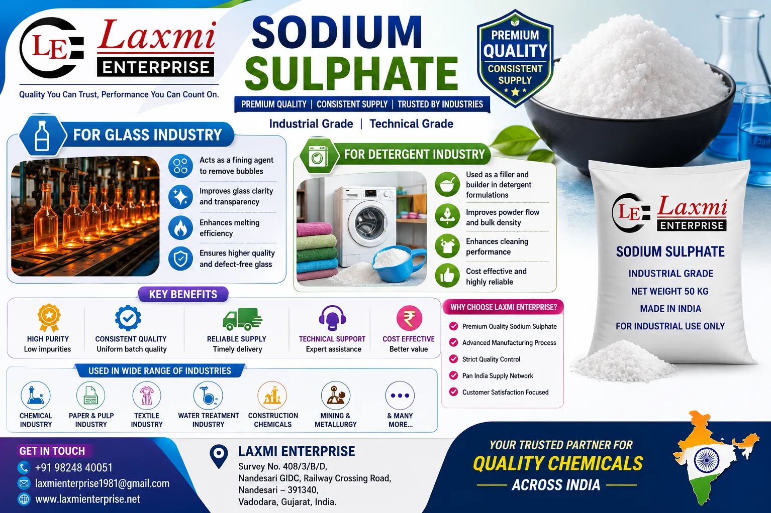 How to Choose the Right Sodium Sulphate Supplier in India: A Practical Guide for Industrial Buyers