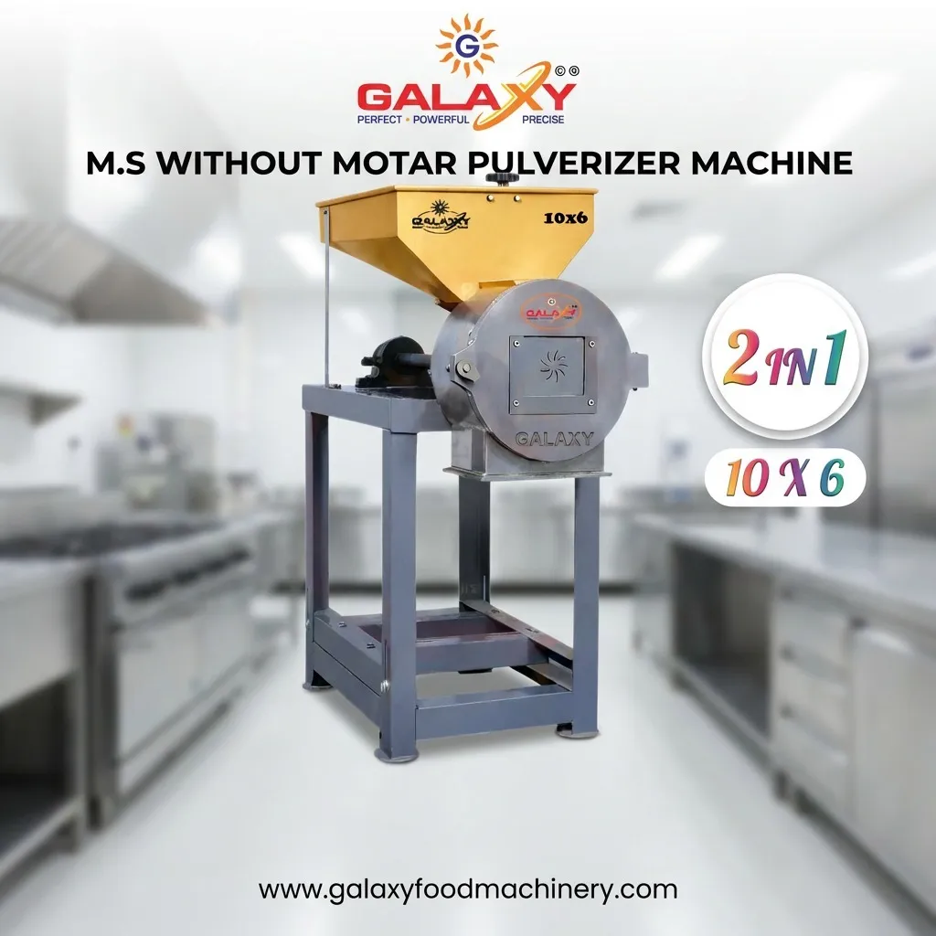 7.5 HP SS Pulverizer Machine Manufacturer | Industrial Grinding Machine | Galaxy Food Machinery