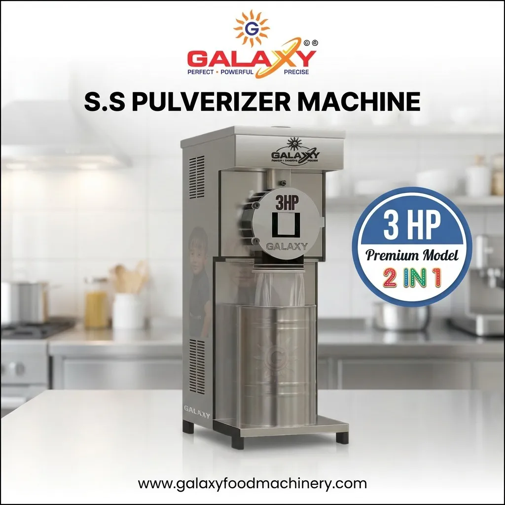 Double Chamber Pulverizer Manufacturer in India | Premium SS Pulverizer Machine | Galaxy Food Machin