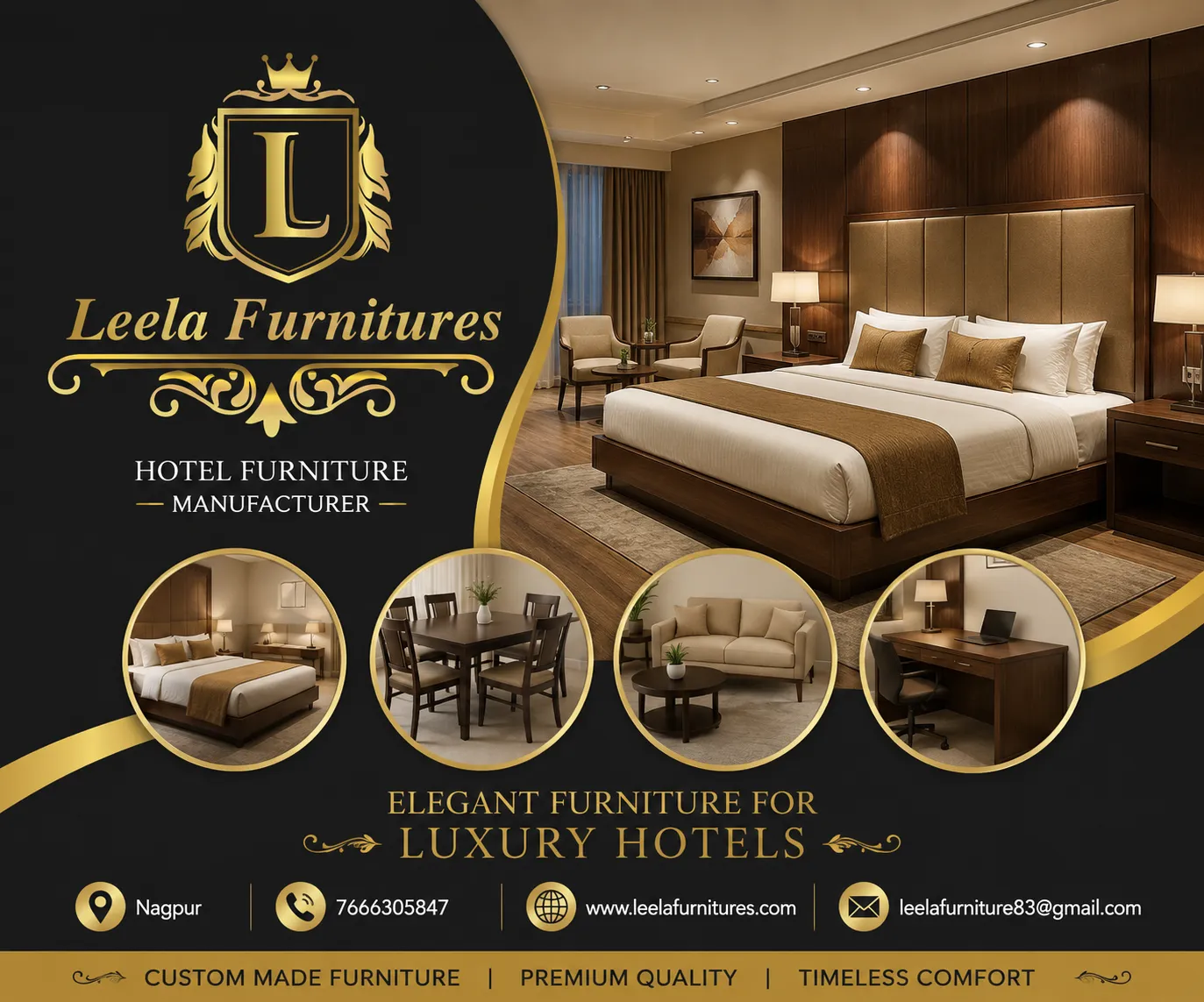 Hotel Furniture Manufacturer in Nagpur – Leela Furnitures