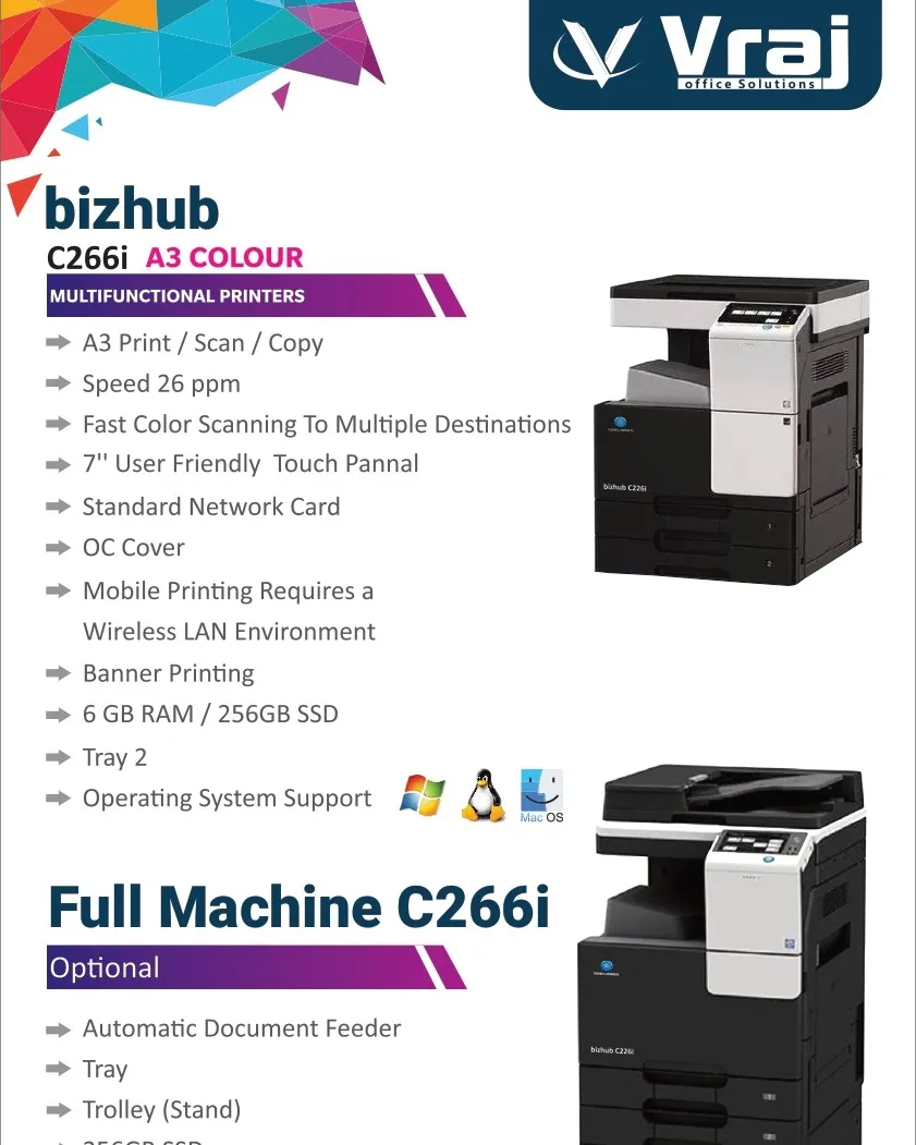 Konica Minolta C266i Dealer in Porbandar