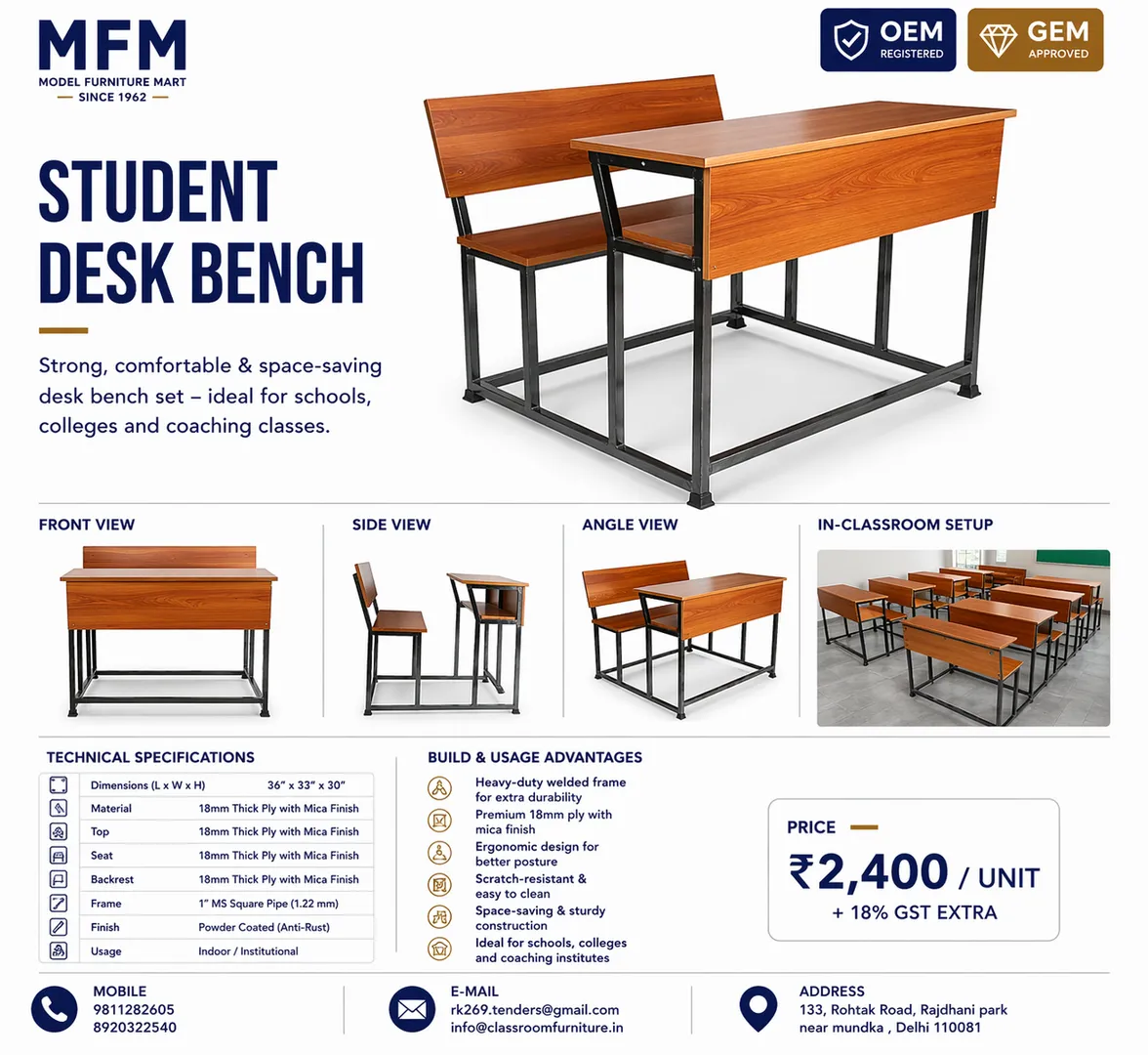 School Furniture Manufacturers in Delhi