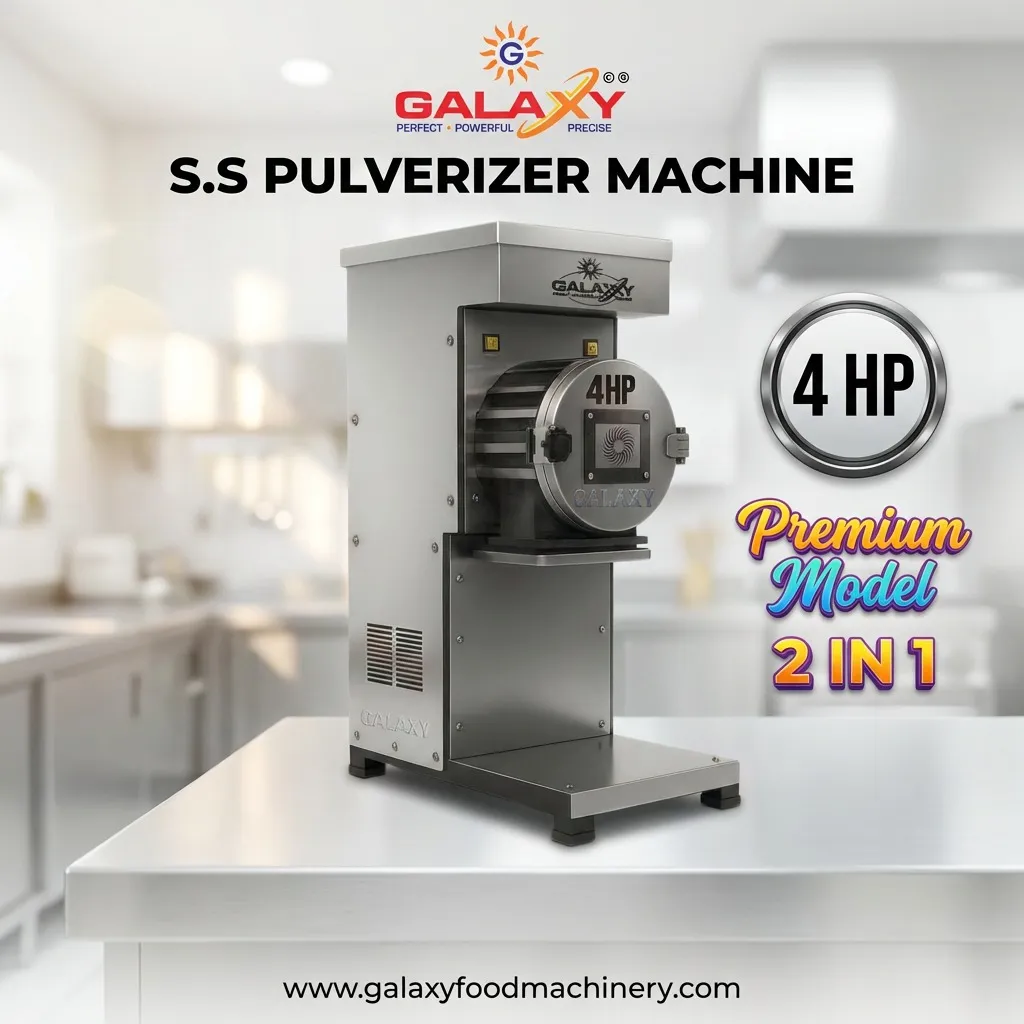 7.5 HP Premium Pulverizer Manufacturer | Industrial High Capacity Grinding Machine | Galaxy Food Mac